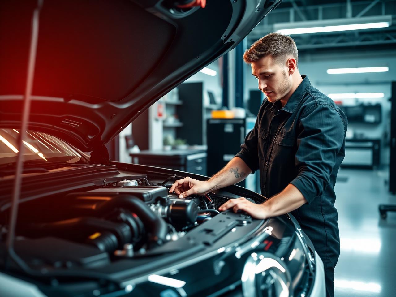 YBAutomoto monteur aan het werk