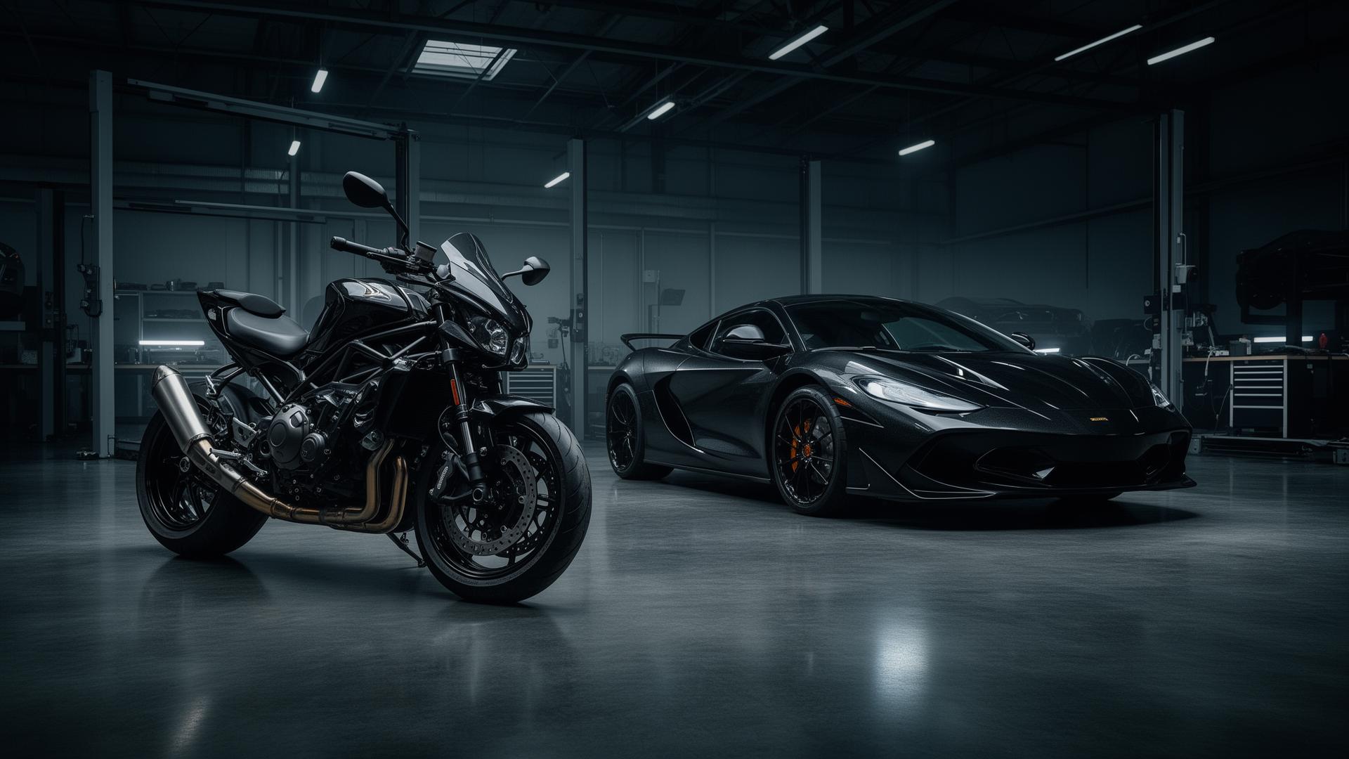 Premium auto en motor in moderne YBAutomoto werkplaats